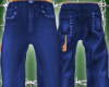 blue studded jeans