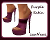 Purple Satin Pumps