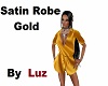 Satin Robe In Gold