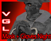 Mask + Gloves Night Camo