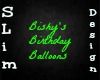 Bishy's birthday balloon