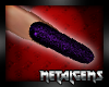 CEM Purple Glitter Nails