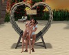 Beach Heart Kiss