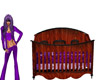 purple crib mesh