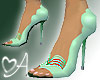 Scalloped Mint Stiletto