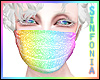 Rainbow Glitter Mask