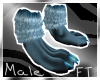 (M) Blue Anthro Paws[FT]