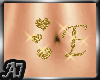 tatto stomach gold E