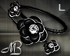 -MB- Black Flower Br L