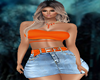 Conjunto top y falda