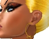 gold loops earrings