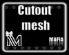 Cutout mesh animated