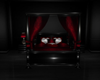 Black Red Poster Bed