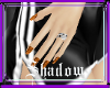 {SP}Orange Glitter Nails