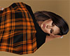 Orange Blanket Plaid