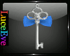 Blue Vintage Key w/Bow