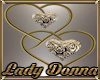 Gold Valentine Hearts