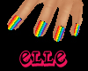 ~Elle~ Rainbow Nails