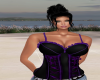 Haut violet et noir