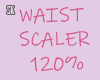 Waist Scaler 120% M/F