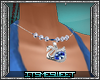 Caset Swan Necklace Blue