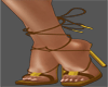 Brown-Gold Heels