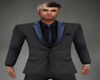 Black Suit with Blue