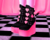 Pink Heart Boots