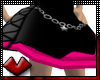 (V) Pink Stripe Skirt
