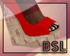 BsL - Wedge Heel Red