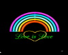 neon rainbow pride sign