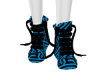 blue matching sneakers
