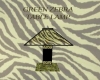 *CM*GREEN ZEBRA LAMP