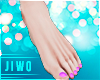 !J Lilac Nails Feet