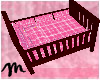 *M* Crib pink plaid