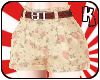 .Cute Floral Shorts