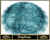 Round Teal Rug