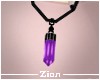 Crystal Necklace Purple