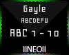 Gayle abc1-10 abdefu