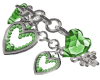 Green Heart Bracelets