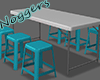 Plastic Table/Chair Blue