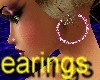 ANIMATED PINK EARRINGS
