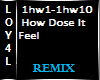 How dose it feel remix