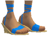 Sweet blue wedge sandals