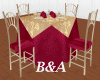 [BA] Maroon & Gold table