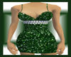 GlitterDress Green