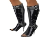 Black Chrom Heels Boots