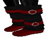 RED/BLACK COSY BOOTS