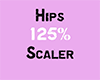 Hips 125% Scaler