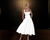 white baack bow dress